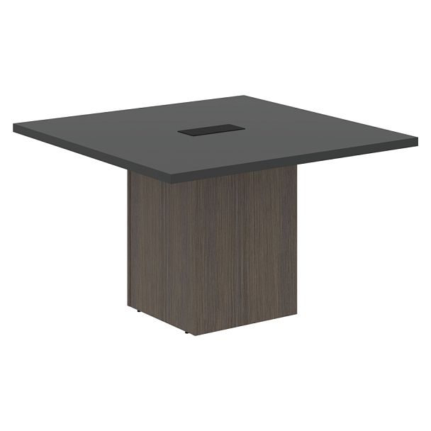 Стол центральный VCCT 1212 Яшма черный/Дуб Сильвер 1200х1200х750 VELION - Вид 1