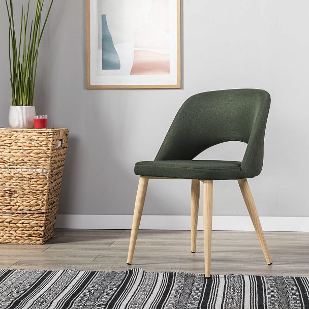 Стул Lars тёмно-зеленый/нат.дуб - Вид 11