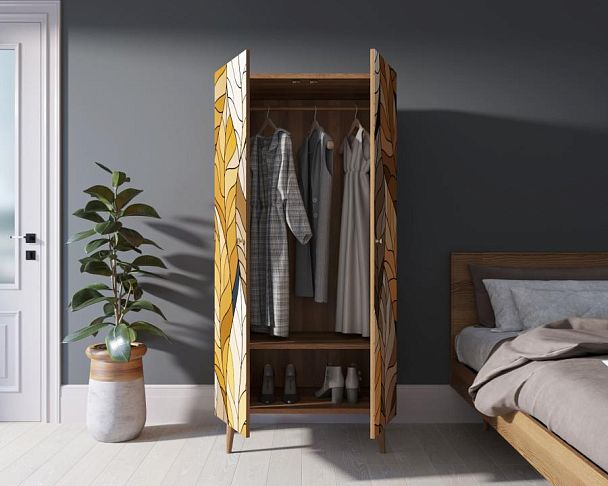 Шкаф малый двухстворчатый Berber принт 8 арт BB08/Print_08 - Вид 2