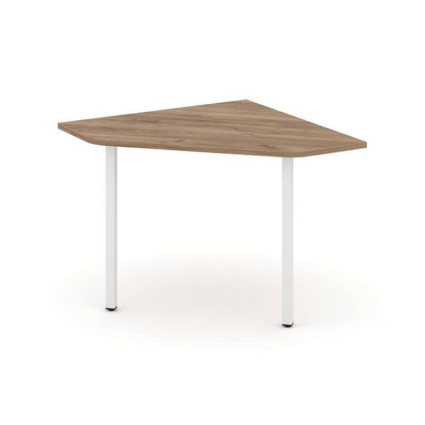 Стайл Проджект Угловой элемент перег. стола SN-4.UPRG-001 Дуб Табак/Металл Белый 980*980*750 - Вид 1