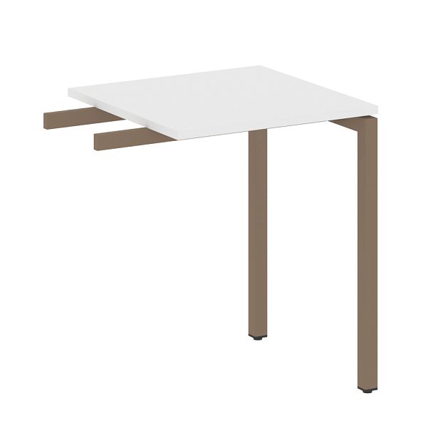 Metal System Quattro Приставной элемент на П-образном м/к 40БП.ПР-1 Белый/Мокко металл 600*600*750 - Вид 1
