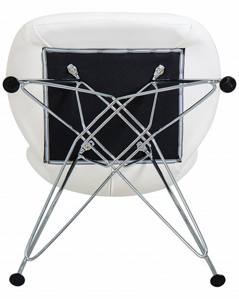 Стул обеденный DOBRIN BUTTERFLY CHROME (ножки хром, цвет белый) - Вид 7