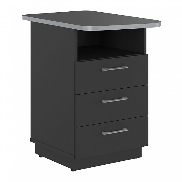 Тумба "Skilll" SFLC-3D.2 антрацит/металлик - Вид 1