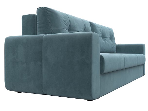 Прямой диван Лига-031 Велюр бирюзовый - Вид 4