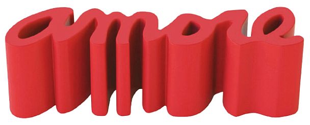 Скамья пластиковая дизайнерская SLIDE Amore Standard - Вид 1