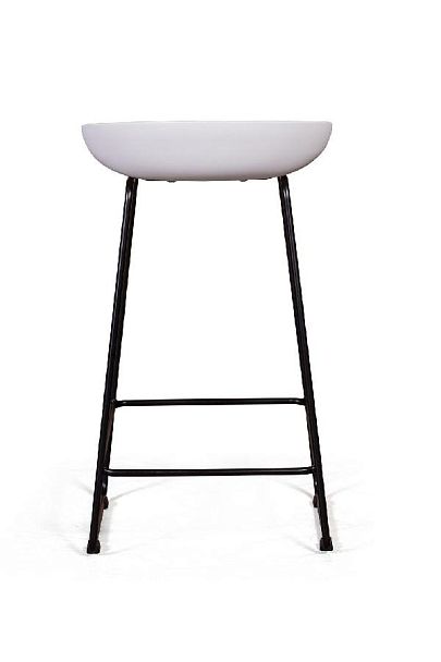 Стул полубарный Leo пластик белый - Вид 7