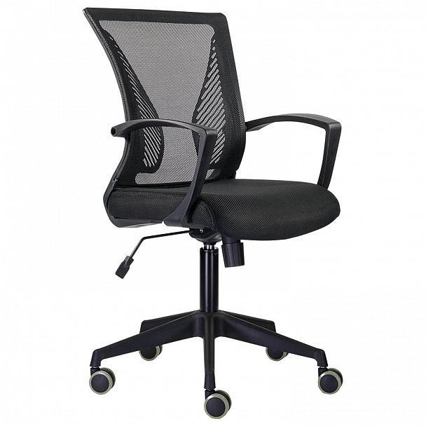 Кресло BRABIX "Wings MG-309", пластик черный, сетка, черное, 532015 - Вид 2