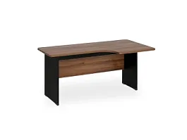 БЕРЛИН / BERLIN Угловое рабочее место правое 1400х950х740 Орех Вармия/Черный - Фото предпросмотра