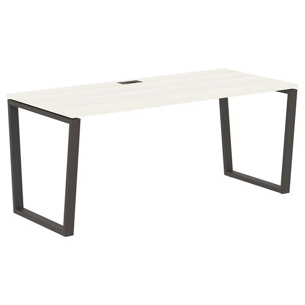 Стол прямой EVST 1780 Ясень Траун/Мокко 1760х800х750 EDIS - Вид 1