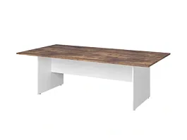 TANDEM RTD007-240-SH Конференц-стол прямоугольный ун-й 2400х1200х750 Таксония шоколадная/Белый - Фото предпросмотра