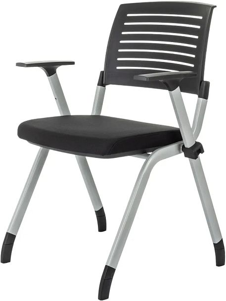 Стул Бюрократ X-Click черный на ножках металл серый - Вид 2