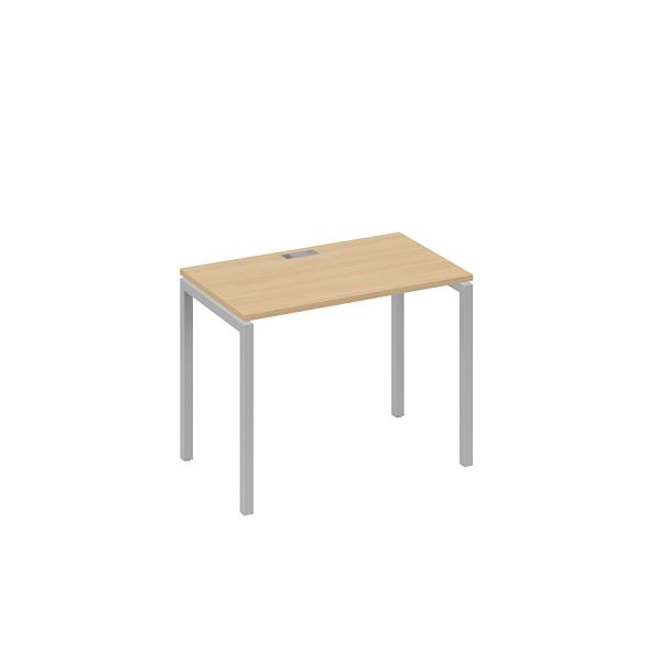 Стол письменный на металлокаркасе DUE A4 А4 Б2 002 БП натуральный дуб / металлокаркас серый - Вид 1