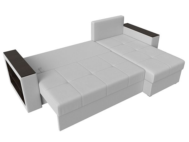 Диван угловой Дубай Лайт угол правый (полностью экокожа белая) - Вид 9