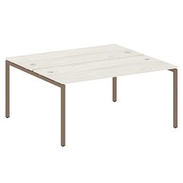 Metal System Quattro Р. ст. на П-образном м/к 40БП.РАС-СП-2.4 Дуб наварра/Мокко металл 1600*1475*750 - Фото предпросмотра