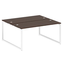 Metal System Quattro Р. ст. на О-образном м/к 40БО.РАС-СП-2.4 Венге/Белый металл 1600*1475*750 - Фото предпросмотра