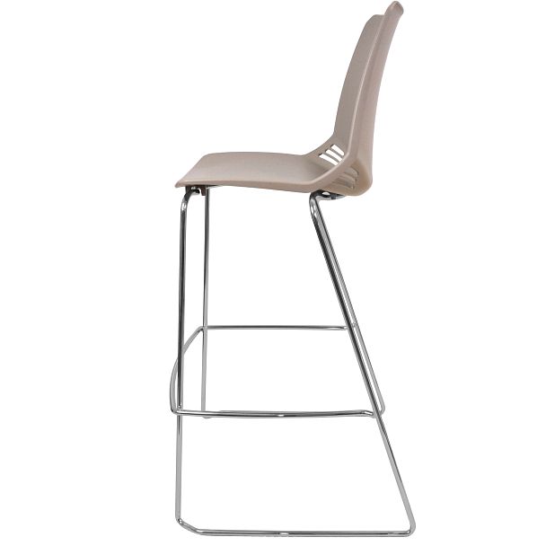 Стул Race (Пруток Барный) каркас Хром, серый - Вид 4