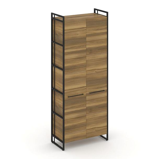 Rift Шкаф 5 ниш широкий RF.SS-51 Сандал Янтарный/Металл Черный 798*396*2010 - Вид 1