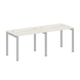 Metal System Quattro Р. ст. на 2 раб. места на П-образном м/к 50БП.СМ-2.1 Дуб наварра/Серый металл 2000*720*750 - Фото предпросмотра