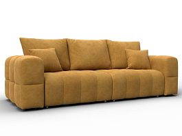 Диван прямой Лига-110 НПБ Велюр желтый - Фото предпросмотра