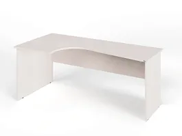 UNITY PC4-18 L ДУБ МОЛОЧНЫЙ Офисный стол угловой Левый 1800х1100х750 - Фото предпросмотра