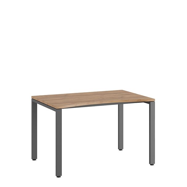 Стол линза Tess 120x80x75 дуб крафт золотой - Вид 1