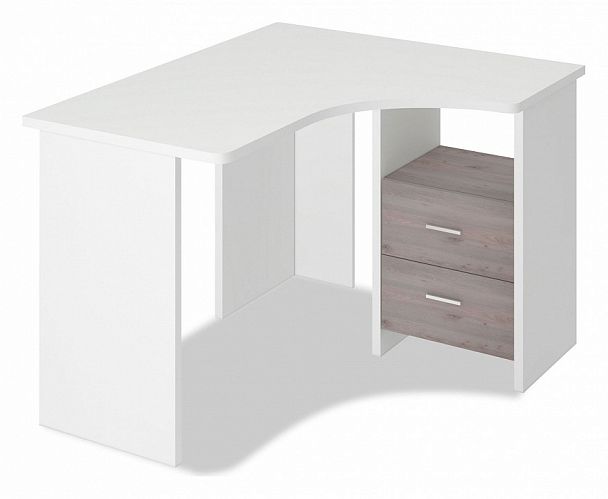 Стол письменный Домино Лайт СКЛ-Угл 120 Белый/Нельсон правый - Вид 1