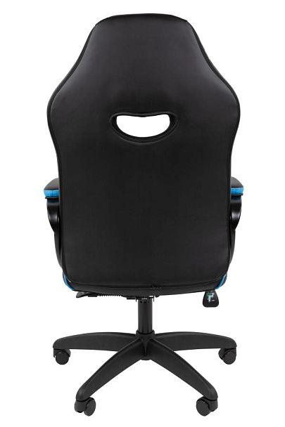 Кресло Chairman game 16 Россия экокожа черный/голубой/белый - Вид 5