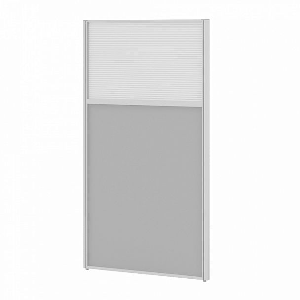 Модуль комбинированный "Мобильные офисные перегородки «Ритм»" ПК-РТМ-МДК138х80П/Д-В1-535 серый - Вид 1