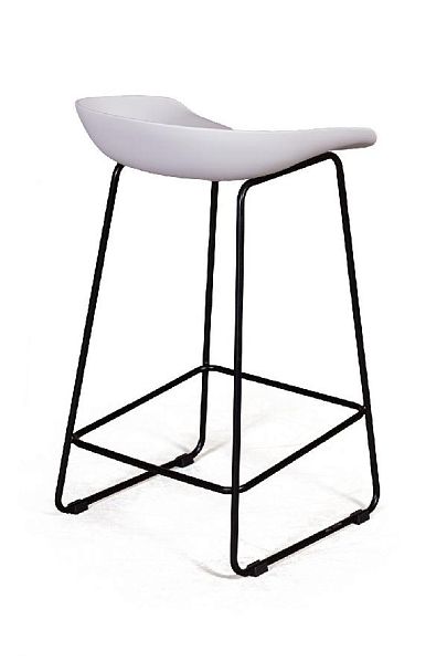 Стул полубарный Leo пластик белый - Вид 6