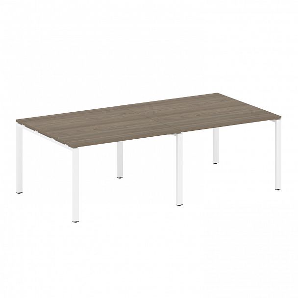 Стол для переговоров "Metal System" БП.ПРГ-2.2 вяз/белый - Вид 1