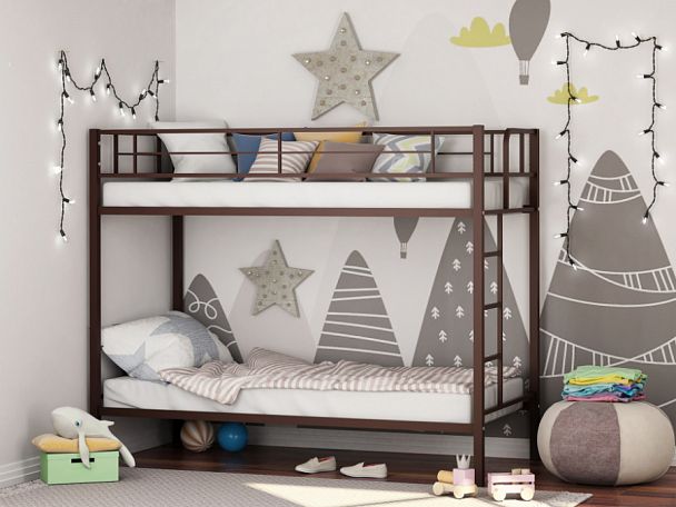Двухъярусная кровать "Севилья" коричневый - Вид 1