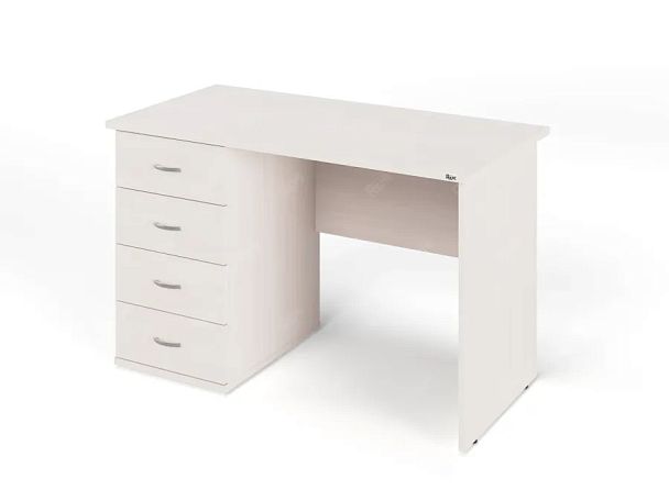 ЛАЙТ / LIGHT RLG007-12x6L Однотумбовый стол 120x60x75 Дуб Молочный - Вид 1