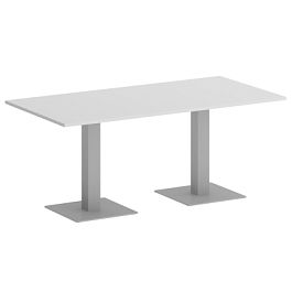 Home Office Стол прямоугольный VR.SP-5-180.2 Белый/Серый металл 1800*900*750 - Фото предпросмотра