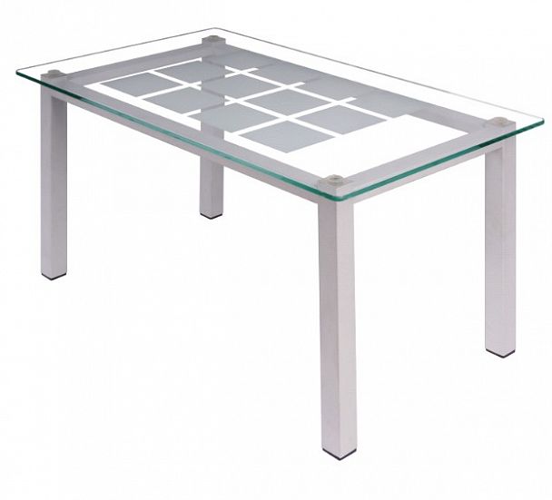 Стол журнальный Гранд-11 900x550х435 металлик пескоструйный рисунок "Журнальные столы" ТК-002561000701 серый - Вид 1