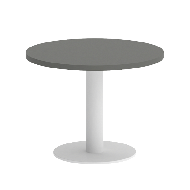 Home Office Стол журнальный круглый VR.SP-5-60.1G Металлик/Белый металл 600*600*450 - Вид 1