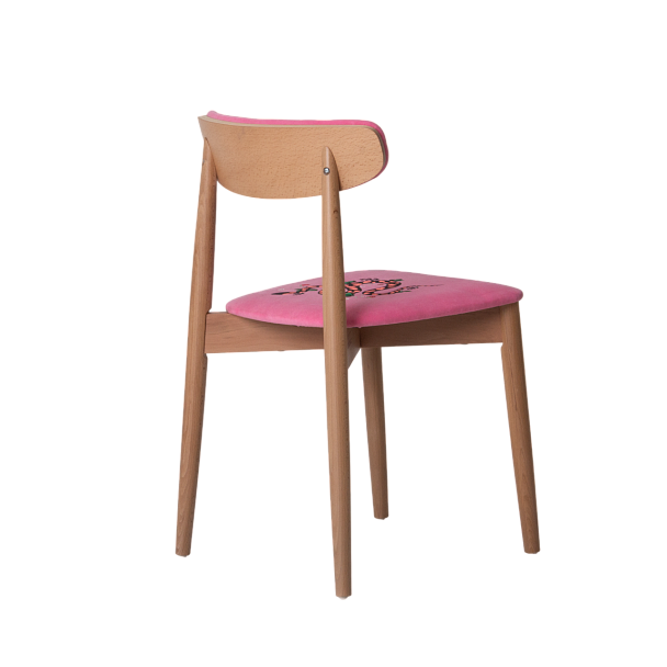 Стул Роквелл, велюр Teddy 833, вышивка черная змея - Вид 5