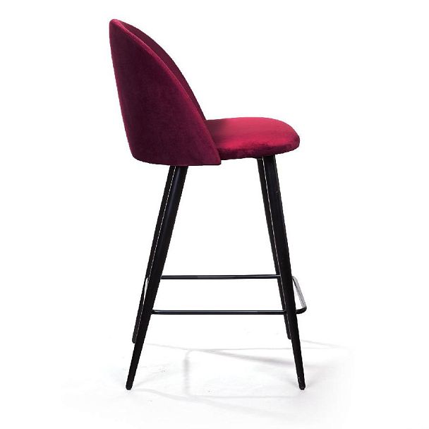 Стул полубарный Thomas, бархат красный 16 - Вид 5