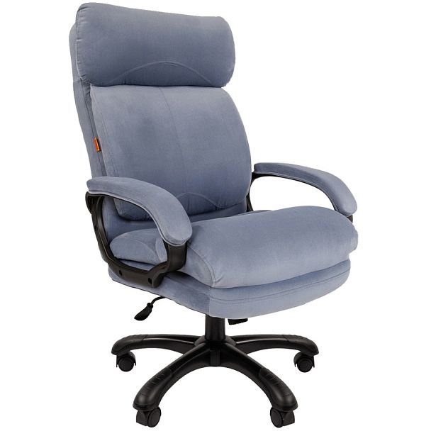 Кресло CHAIRMAN HOME 505, ткань велюр, голубой - Вид 1