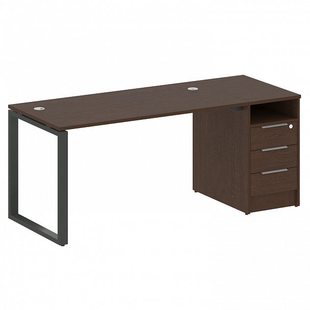 Рабочая станция "Metal System" БО.РС-СТП -1.3 венге/антрацит - Вид 1