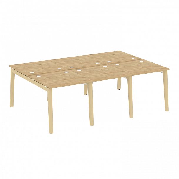 Рабочая станция "Onix wood" OW.D.RS-6.0.8 тиквуд светлый/дуб светлый - Вид 1