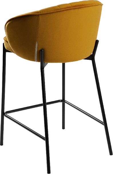 Полубарный стул Миэль горчичный/черный - Вид 5