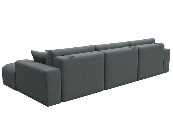 Диван угловой Лига-036 НПБ Классик Лонг правый угол Рогожка серый - Вид 6