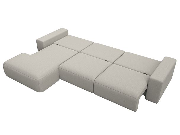 Диван угловой Лига-036 НПБ Классик Лонг левый угол Рогожка бежевый - Вид 10