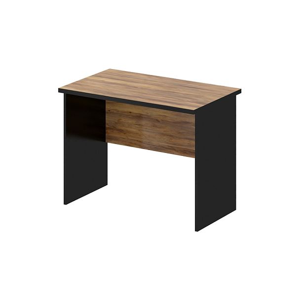 Стол рабочий, столешница 25 мм "Компьютерные столы"  ПК-ЛОГ-СТ100Х60Д/25-В1-1078 таксония медовая+черный - Вид 1