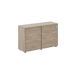 Шкаф купе 1238х400х750 низкий, с замком / корпус: дуб темный, фасады: дуб темный Сигма / Sigma - Фото предпросмотра