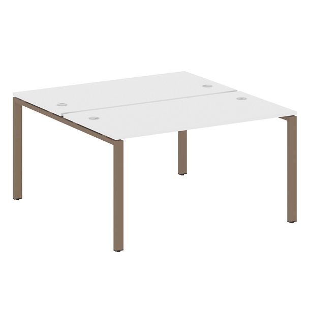 Metal System Р. ст. на П-образном м/к БП.РАС-СП-2.3 Белый/Мокко металл 1400*1475*750 - Вид 1