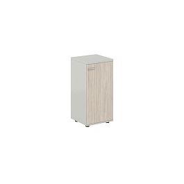 Шкаф низкий 400х400х825, 1 дв., з.ст HDF, правый / корпус: серый бархат; фасад: дуб светлый Сигма / Sigma - Фото предпросмотра