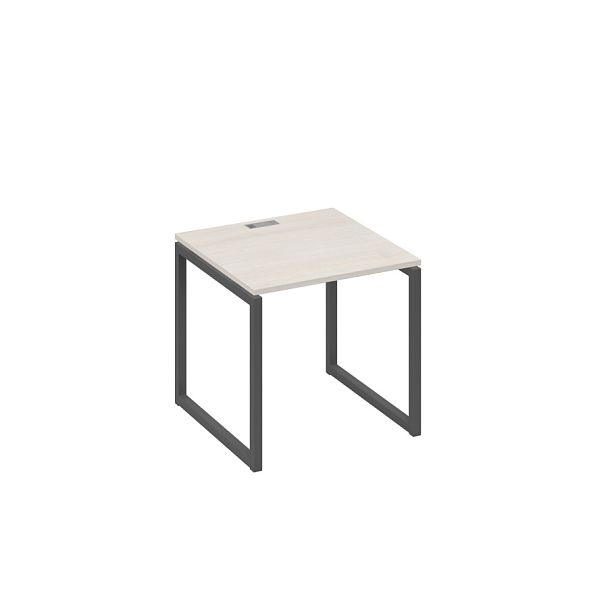 Стол письменный на металлокаркасе QUATTRO A4 А4 Б4 021 БП дуб / металлокаркас антрацит - Вид 1