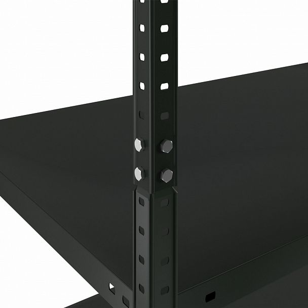 Стеллаж металлический BRABIX "ГРАФИТ MS KD-180/40-5", лофт, 1800х1000х400 мм, 5 полок, 291269, S240BR144593 - Вид 9