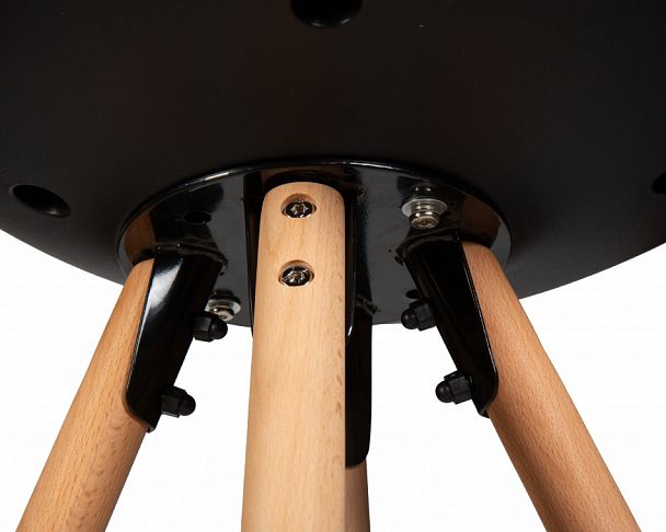 Стул полубарный DOBRIN RONNI (ножки светлый бук, черный (B-03)) - Вид 9